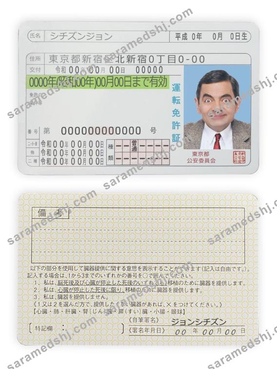 Japan driving license